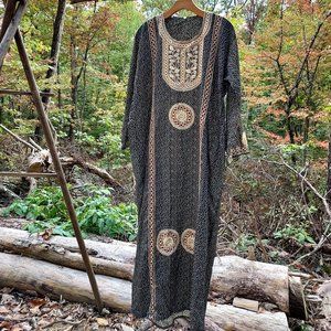 Bohemian Hippie Floral Kaftan